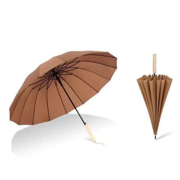 Long Wooden Handle Umbrella - Image 4