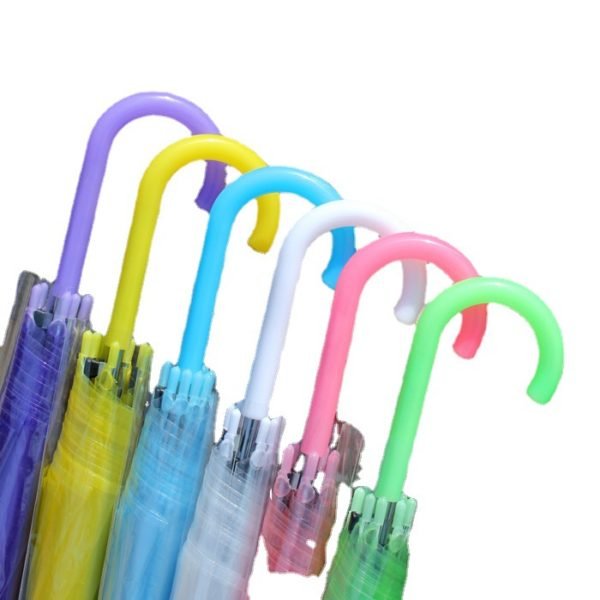 Multi-colored Transparent Umbrella - 图片 4