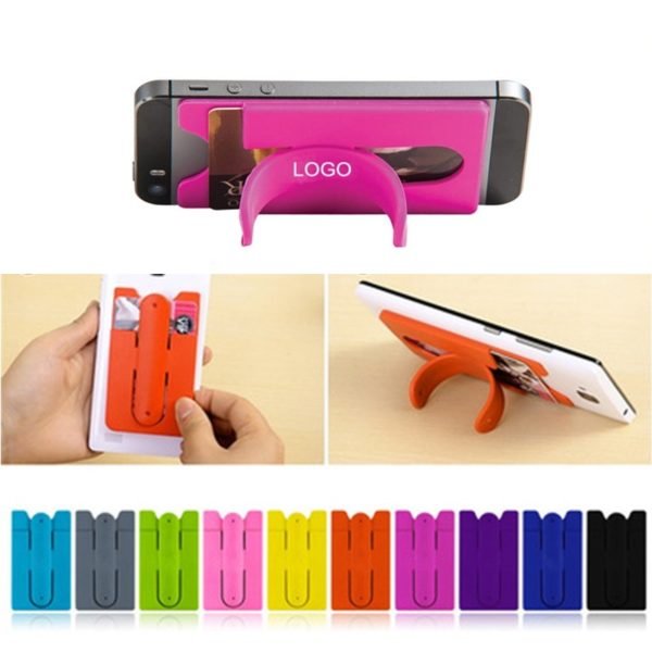 Silicone Phone Stand with Card Holder - 图片 4