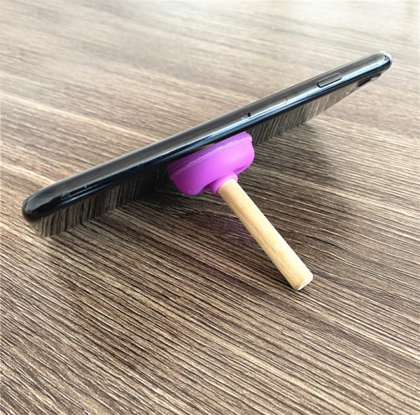 Plunger Sucker Stand Cell Phone Holder - 图片 4