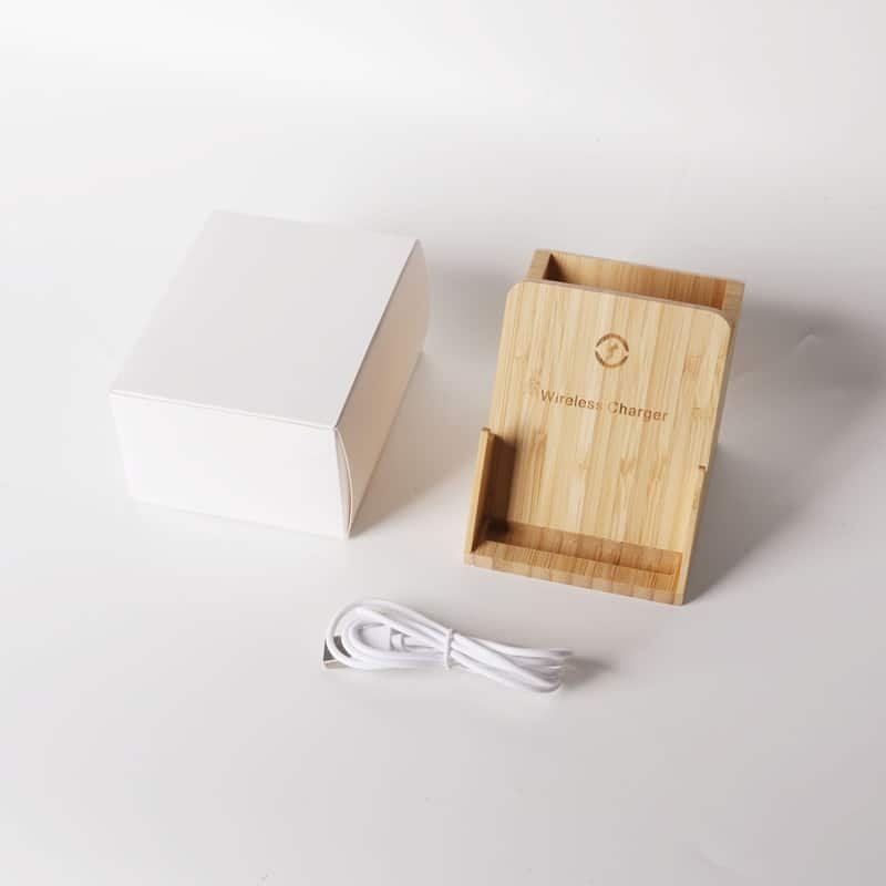 2-in-1 Bamboo Pen Holder Wireless Charger - 图片 4