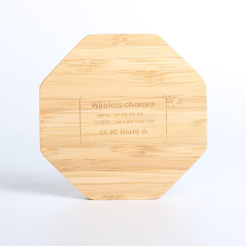 Hexagon Bamboo Wireless Charger - 图片 4