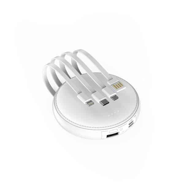 Mini Round Portable Power Bank 10000 mAh - 图片 4