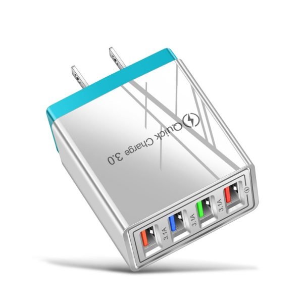 LED-illuminated 4-USB Color Charger - 图片 4