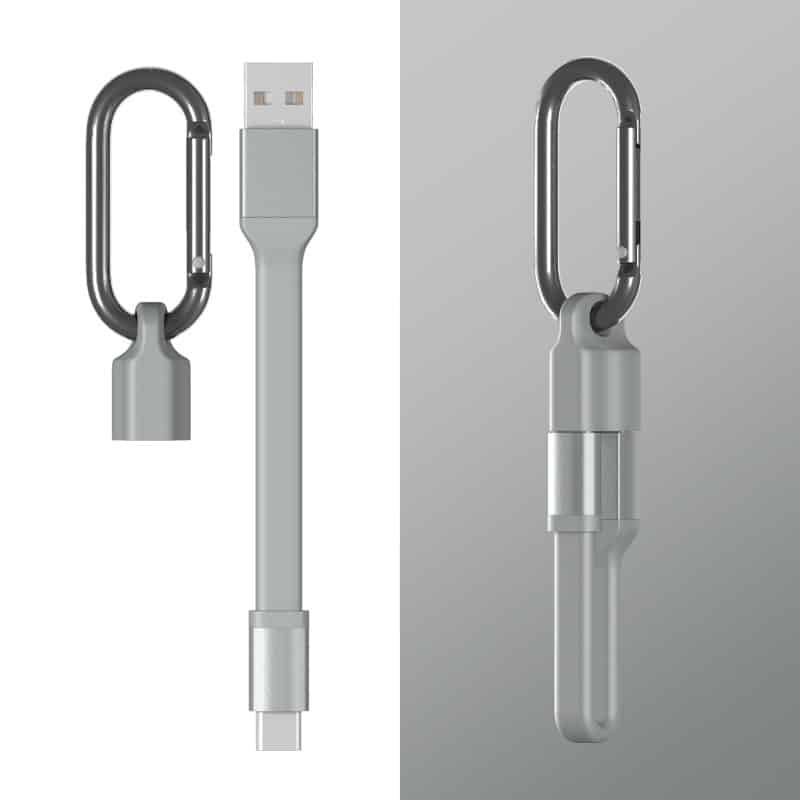 Compact & Convenient TPE Keychain Charging Cable - 图片 4