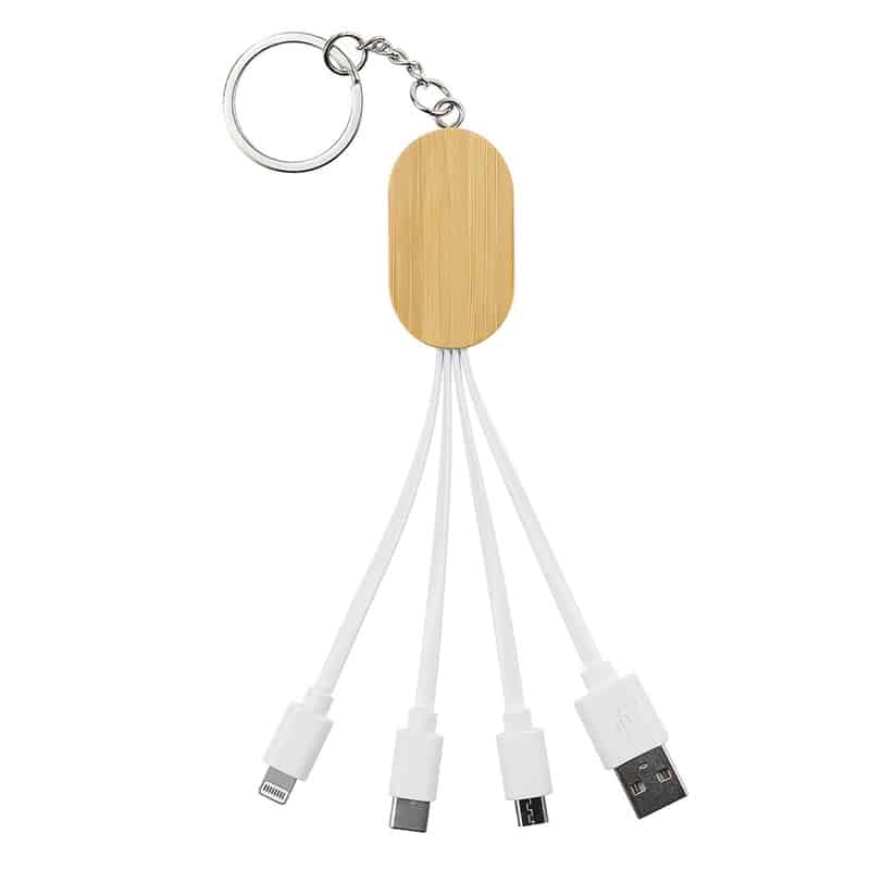 Eco Wood Keychain Charging Cable - 图片 4