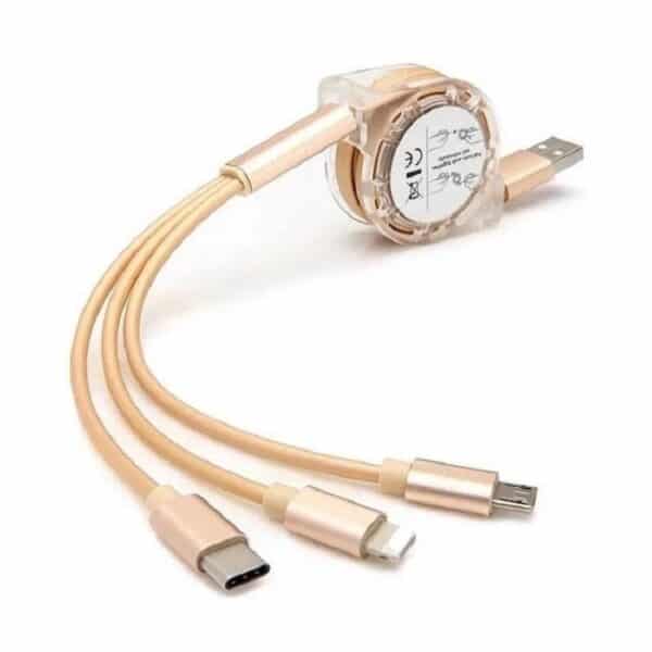 Advertising Retractable 3-in-1 Charging Cable - 图片 4