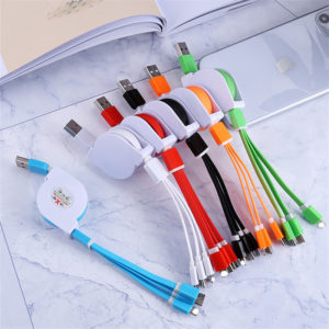 Custom 3in1 Fast Nylon Charging Cable Custom Logo - 图片 4