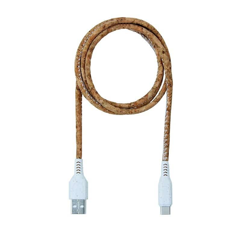 Eco-Friendly Cork Type-C Charging Cable - 图片 4