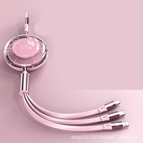 Super Fast 120W Retractable 4-in-i Charging Cable - 图片 4