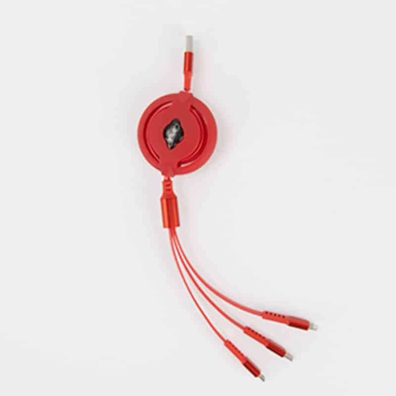 Retractable Custom 4-in-i Charging Cable with LOGO - 图片 4