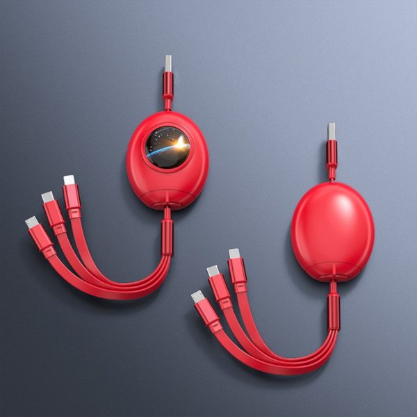 Egg Shaped 3-in-1 Retractable Charging Cable - 图片 4