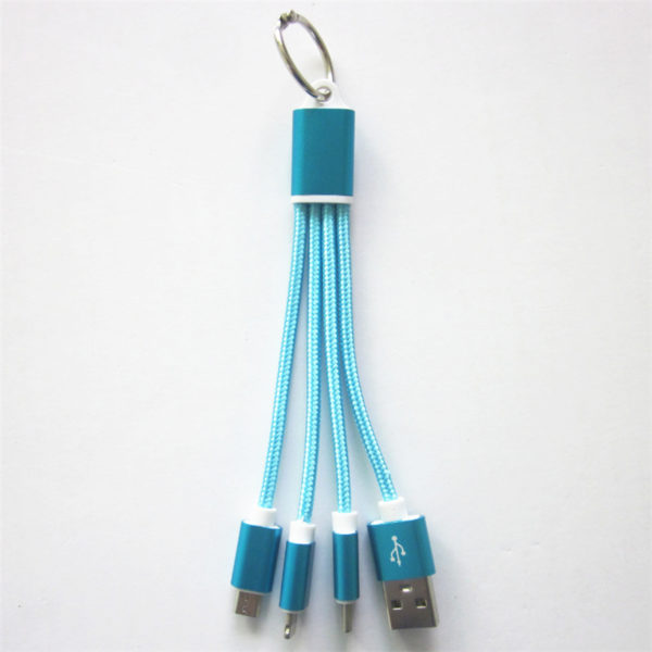Nylon Woven Braided 3-in-1 Charging Cable - 图片 4