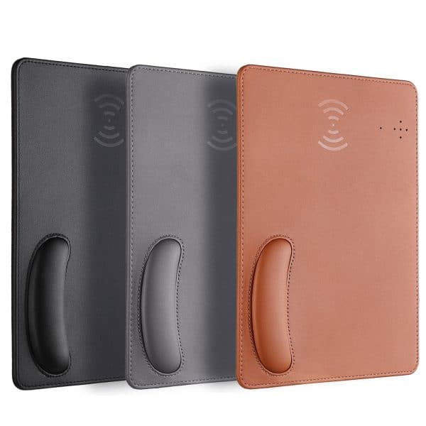 PU Leather Wrist Rest Mouse Pad - 图片 4