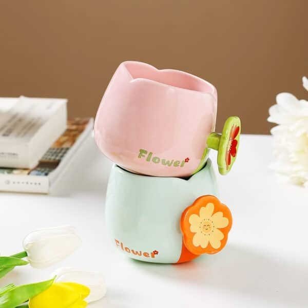 Floral Ceramic Mug - Image 4