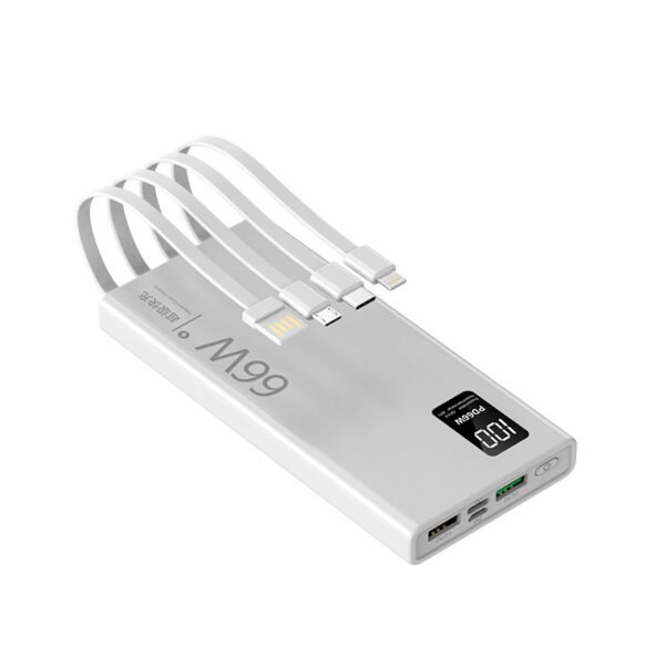 Fasting Charging 10000mAh Power Bank with Cable - 图片 4