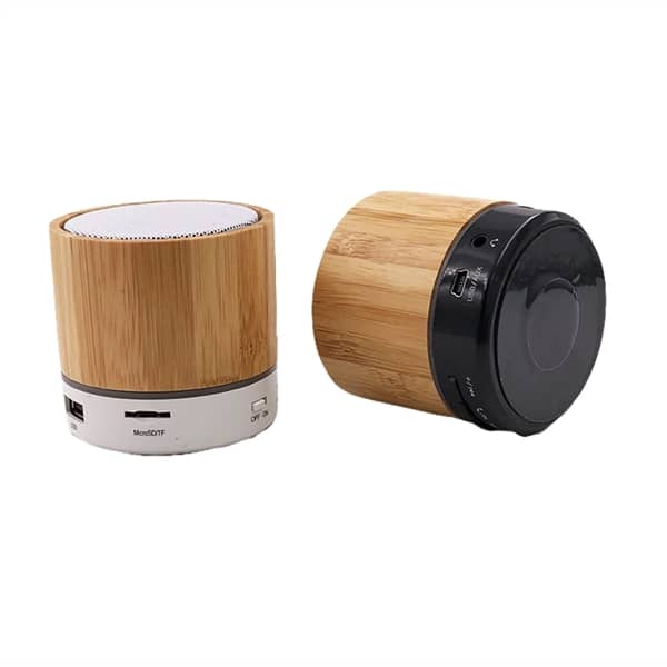 Bamboo LED Light Wireless Speaker - 图片 4