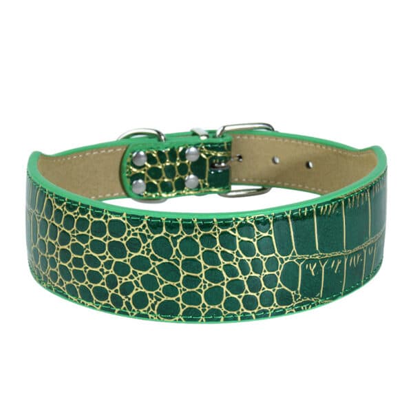 Large Dog Crocodile Pattern Pet Collar - 图片 4