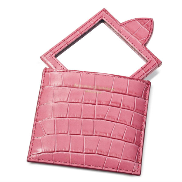 Custom Square Portable Cosmetic Mirror with PU Case - 图片 4