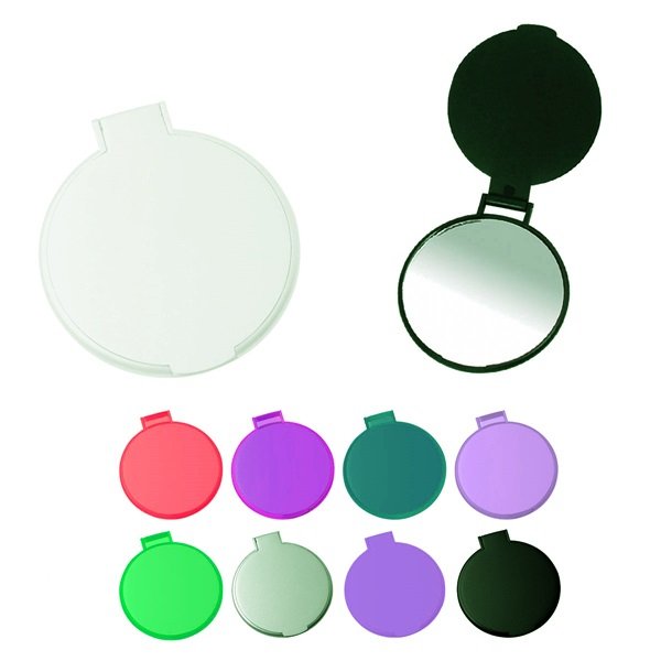 Plastic Round Compact Mirror - 图片 4