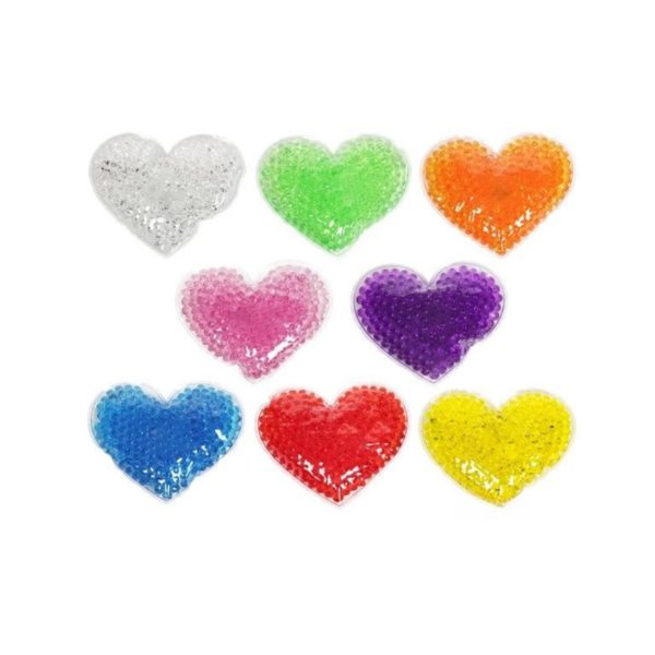 Multicolor Heart Shaped Gel Beads Hot/Cold Packs 3.9 * 4.5 inches - 图片 4