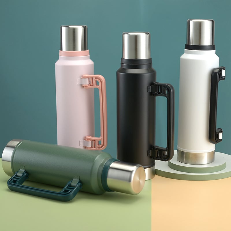 Portable Vacuum Insulated Bottle with Handle - 图片 4