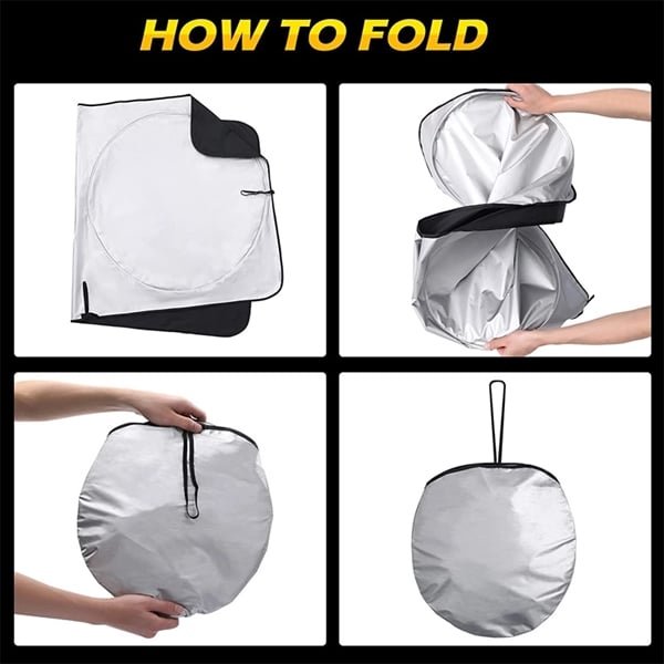 Foldable Car Windshield Sun Shade Blocker Cover - 图片 4