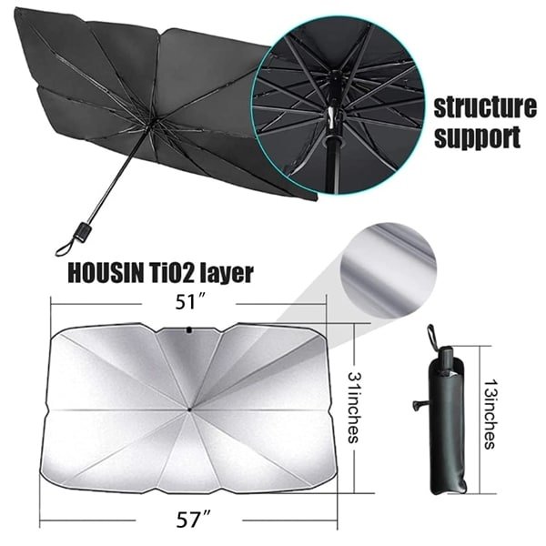 Truck Windshield Sun Shade Umbrella - Image 4