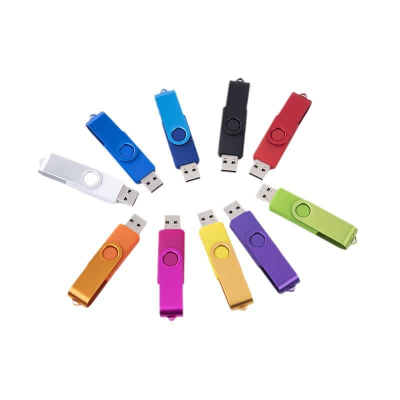 Colorful Double-Head Rotating USB Flash Drive - 图片 4