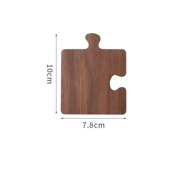 Wooden Puzzle Shaped Insulated Coasters 3.9 * 3.1 inches - 图片 4