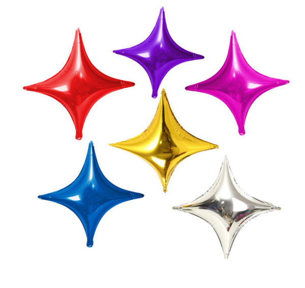 Multi-Color Star Shaped Aluminum Foil Balloon - 图片 4