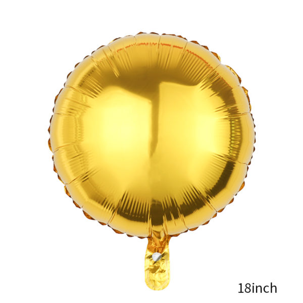 Multicolor Round 18 inches Aluminum Foil Balloon - 图片 4