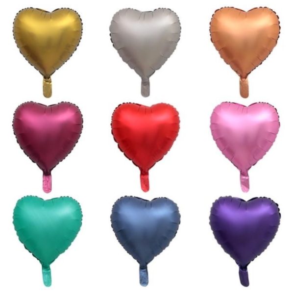 Multicolor Heart Shaped 18 inches Aluminum Foil Balloon - 图片 4