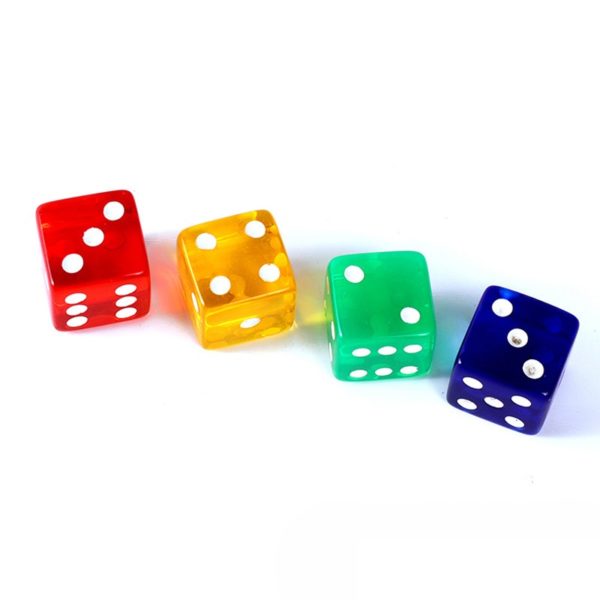 0.75 inch Translucent Acrylic Dices with Custom Logo - 图片 4