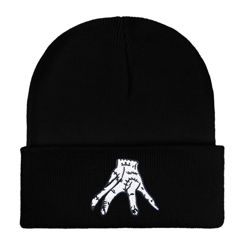 Halloween Horror Skull Series Embroidered Knitted Hat - 图片 4