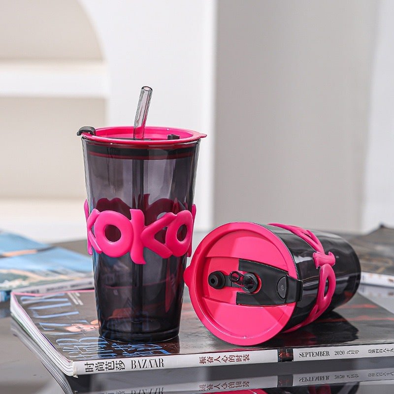 Stylish Glass Straw 12oz Cup - 图片 4