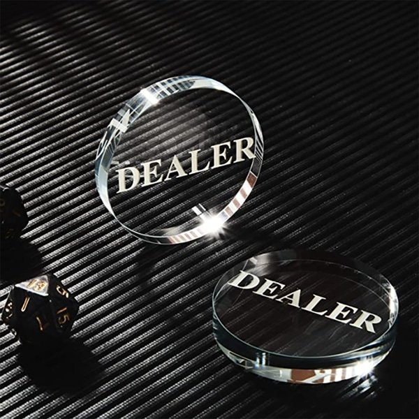 Crystal Dealer POKER CHIPS with Logo - 图片 4