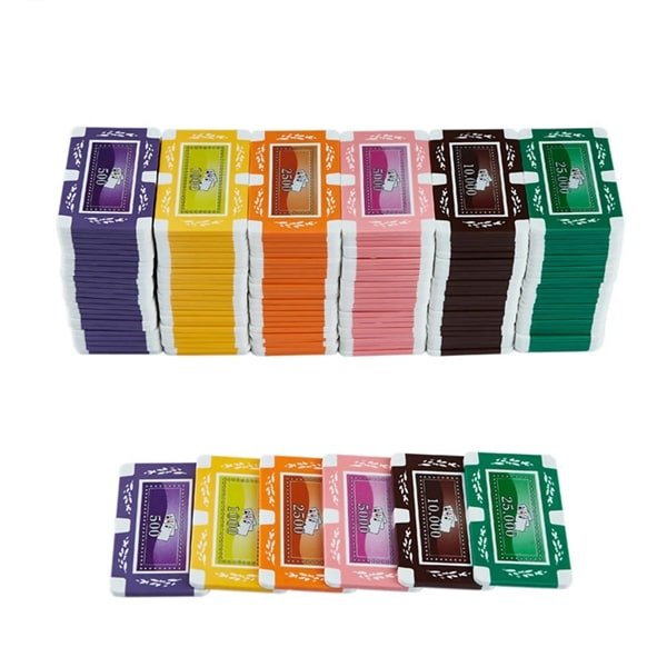 Professional Rectangle Plastic Poker Chips with Logo - 图片 4