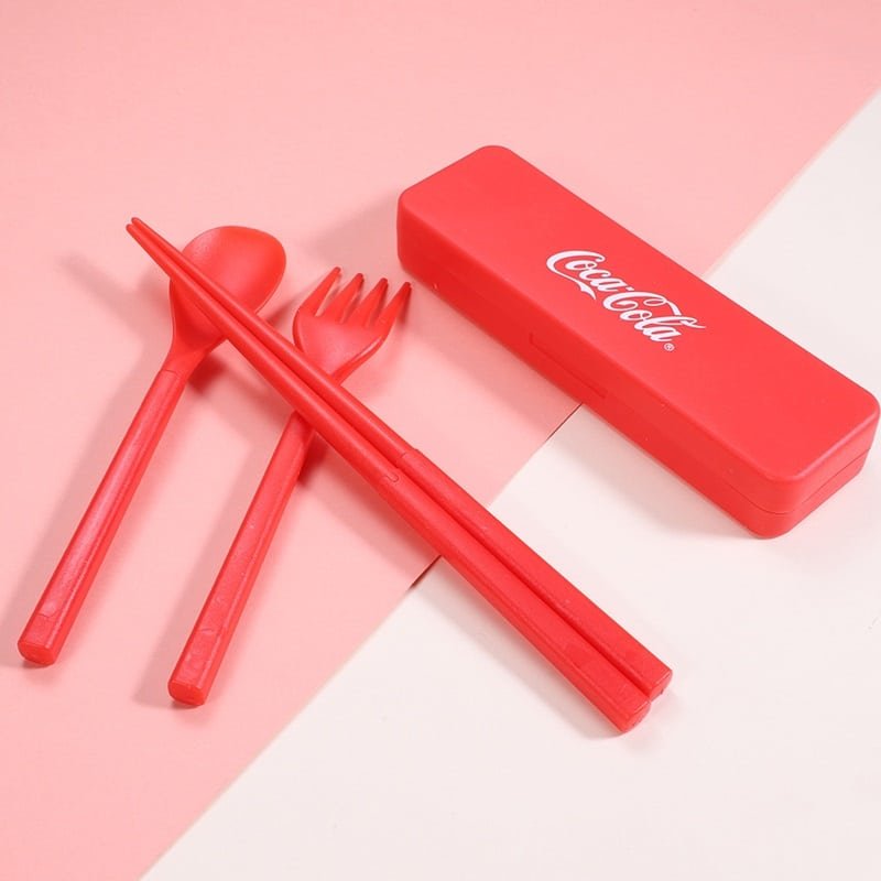 Plastic Knife, Spoon & Chopsticks Set - Image 4