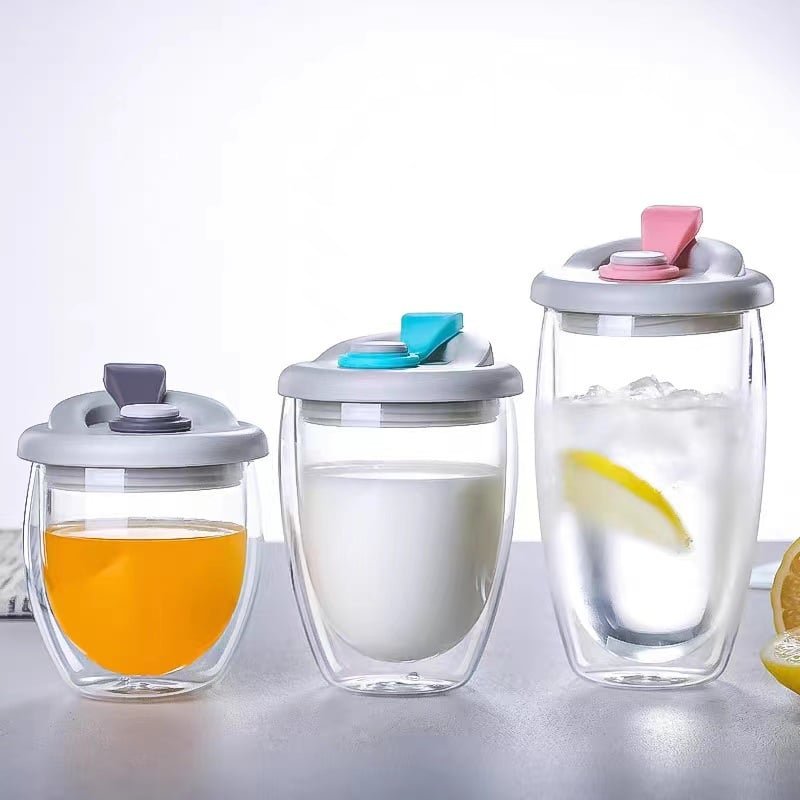 Double Insulated Clear Glass Egg-shaped Cup 15OZ - 图片 4