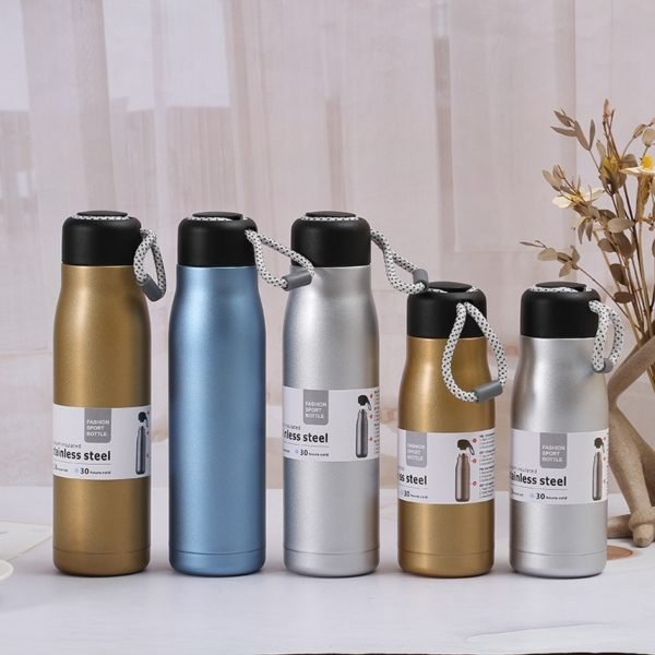 Double Layer Car Tumbler with Carrying Strap - 图片 4