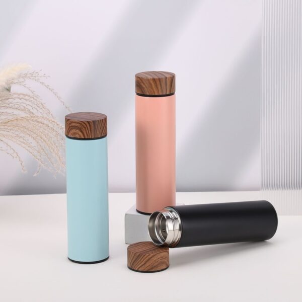Creative Wood Grain Business Insulated Bottle 17OZ - 图片 4