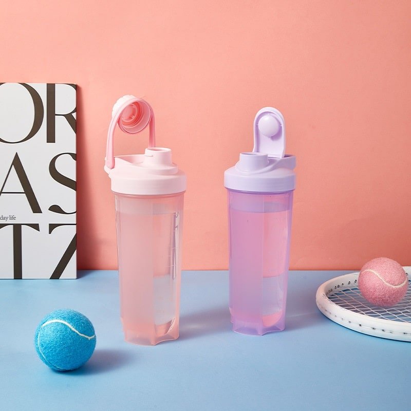 Simple Protein Powder Shaking Cup Sports Plastic Shaker Customized Logo - 图片 4
