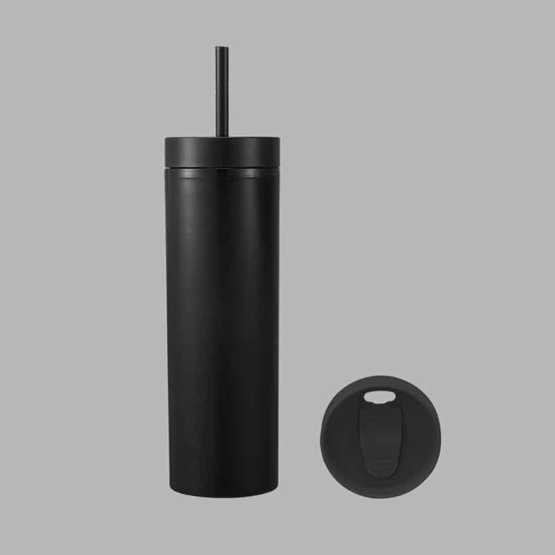 Multi Colored Double-Layer Cup With Straw 16OZ - 图片 4