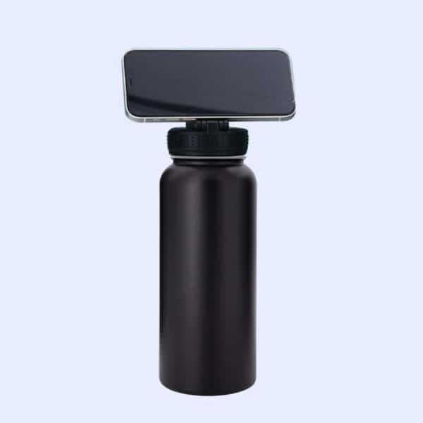 Magnetic Lid Outdoor Portable Mobile Phone Bracket Multifunctional Thermos Bottle-32oz - 图片 4