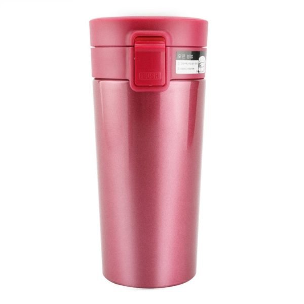 Multicolor Durable Stainless Steel Vacuum Bottle 13oz with Bouncing Lid - 图片 4