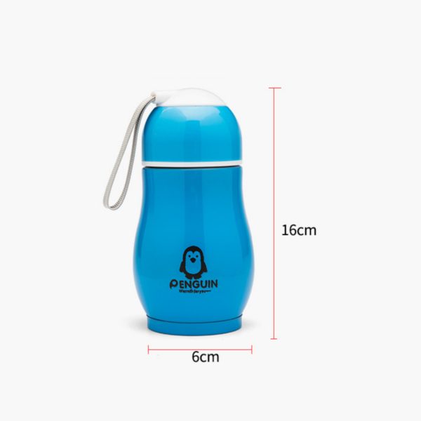 Mini Cute Multicolor Stainless Steel Vacuum Bottle with Lanyard for Kids - 图片 4