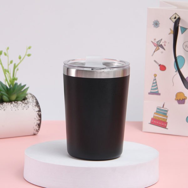 12oz Muti-colored Stainless Steel Wine Tumbler With Clear Lid - Image 4