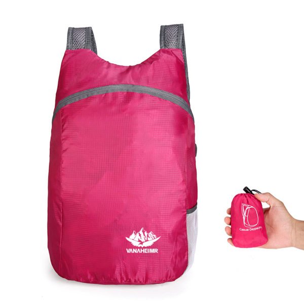 210D Muti-colored Foldable Backpack - Image 4