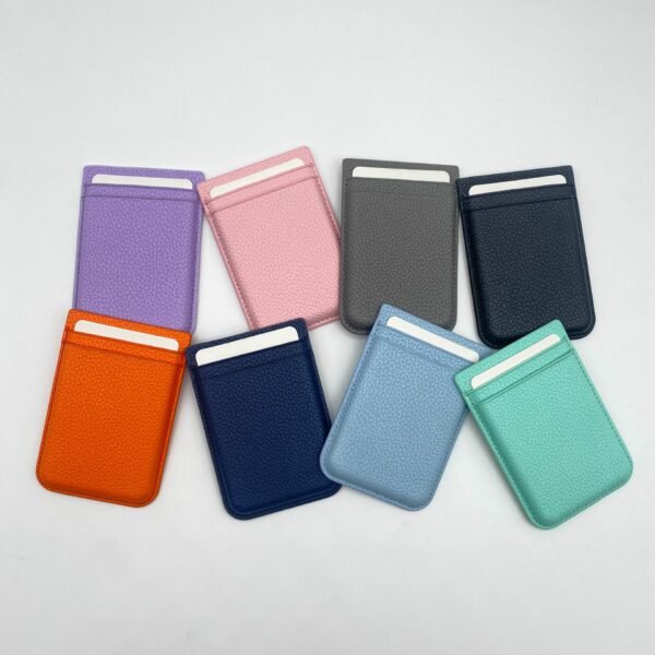 PU Leather Magnetic Dual-Slot Card Holder - Image 5